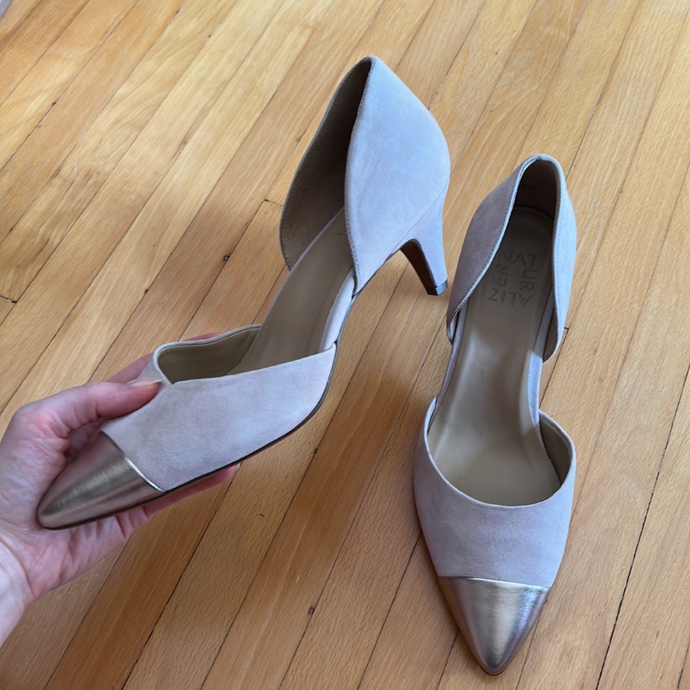 Naturalizer Light Gray Heels Size 8